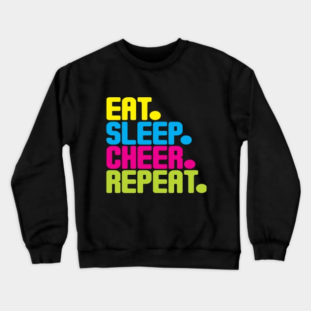 Eat Sleep Cheer Repeat Crewneck Sweatshirt by wearmarked